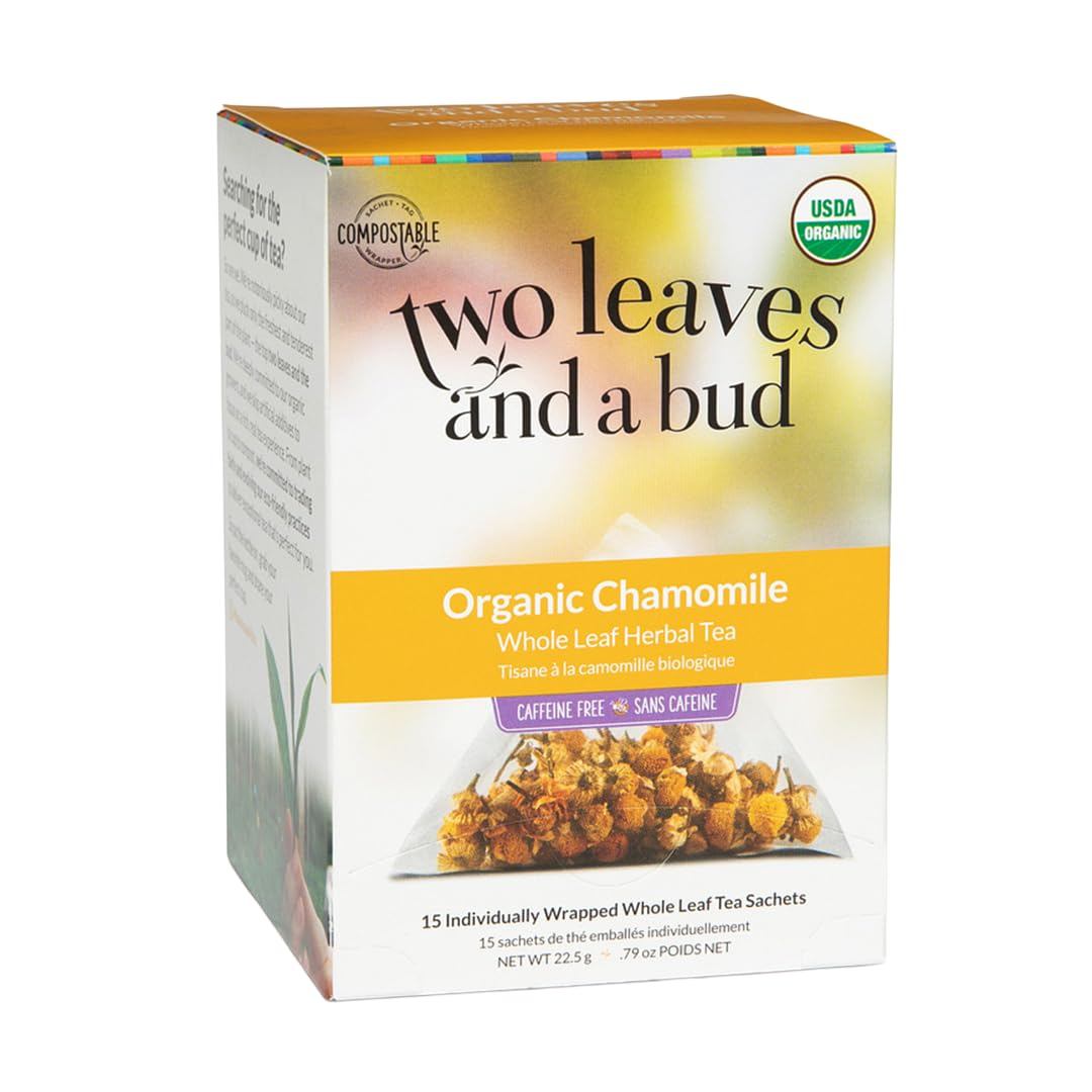 Amazon.com : Two Leaves and a Bud Organic Chamomile Herbal Tea